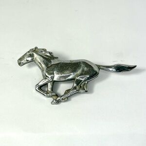 Ford Mustang Running Pony Grill Emblem Vintage 1970s D4ZB-8216-AA Chrome Plated